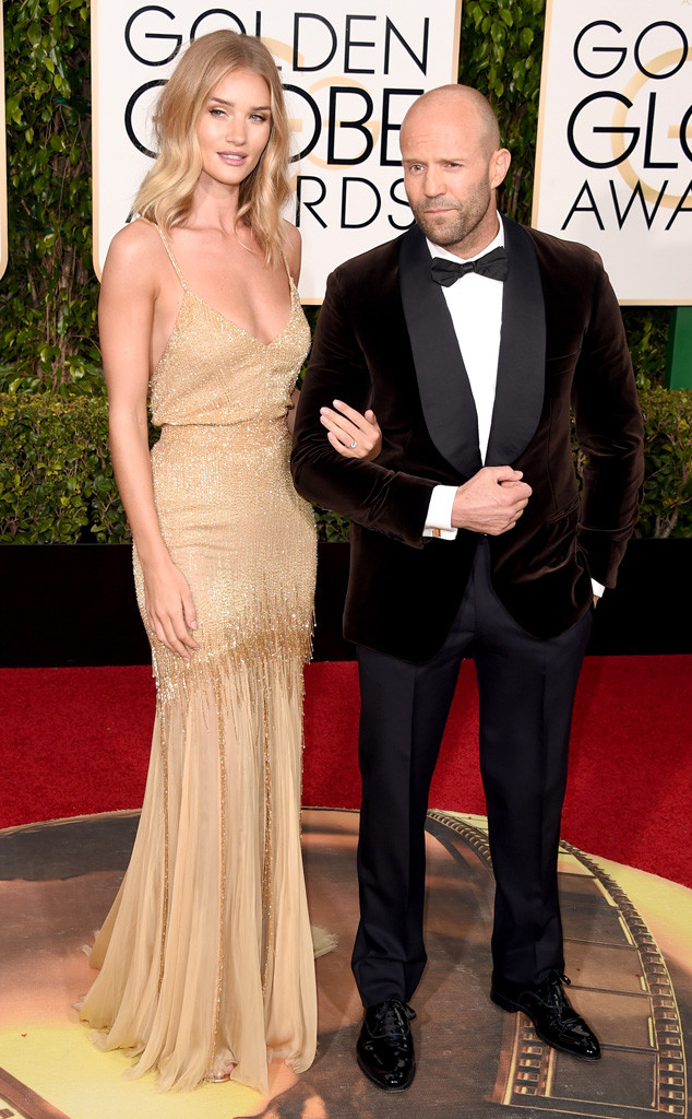 rosie huntington whiteley jason statham golden globes