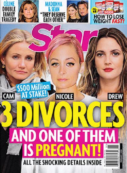 3 divorcios: Nicole, Drew y Cameron [Star]