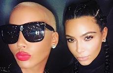 Amber Rose y Kim Kardashian en una selfie. WTF?