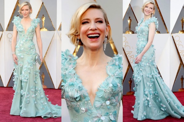 cate blanchett red carpet oscars 2016