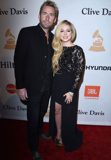 chad kroeger avril levigne red carpet