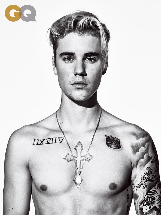 justin bieber gq