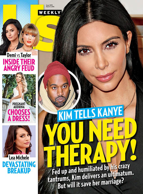 kim kanye cover us weekly