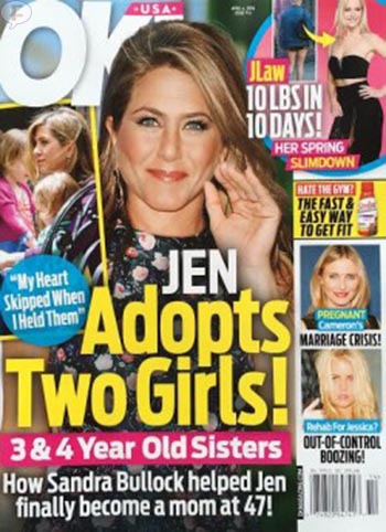 Jennifer Aniston Adopting Two Girls Ok