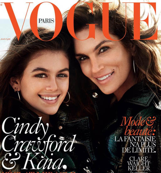 cindy crawford kaia vogue paris