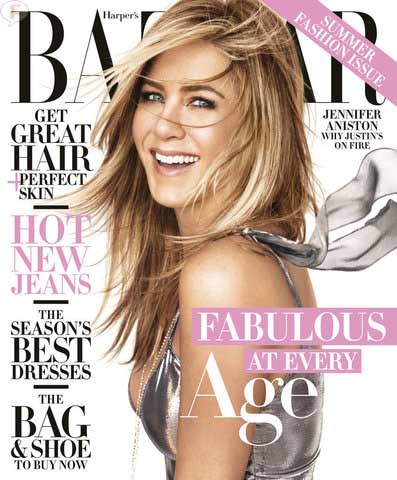 jennifer aniston harpers bazaar cover