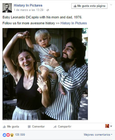 Leonardo DiCaprio bebé