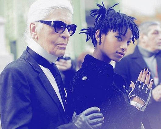 willow smith karl lagerfeld