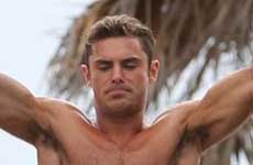 Zac Efron musculoso en Baywatch