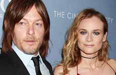 Diane Kruger y Norman Reedus en la red carpet de Sky!