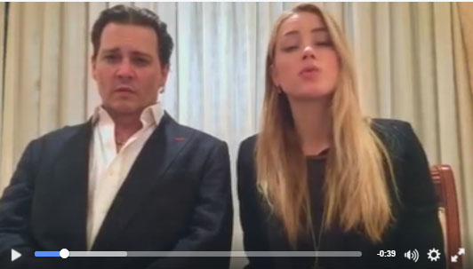 johnny depp amber heard video apology australia