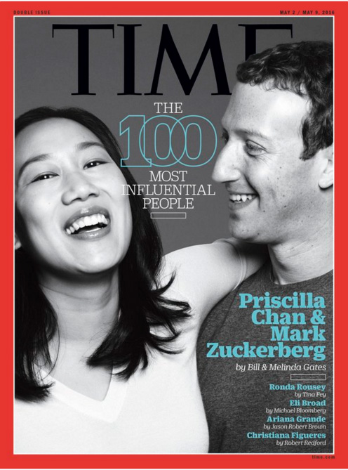 mark zuckerberg priscilla chan time most influential people