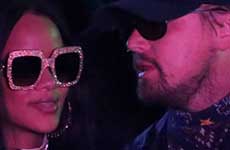 Rihanna y Leonardo DiCaprio en Coachella