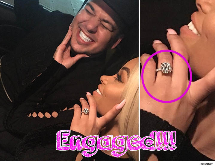 rob kardashian blac chyna engaged instagram