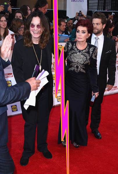 Ozzy Osbourne Sharon Osbourne Pride Britain redcarpet