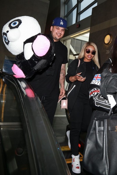 Rob Kardashian Blac Chyna LAX