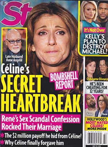 celine dion scandal star