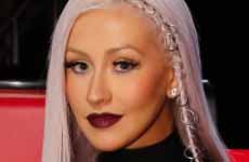 Christina Aguilera debuta cabello lila- New look!