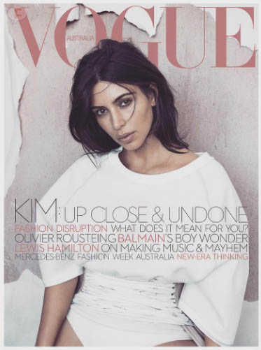 kim kardashian vogue australia