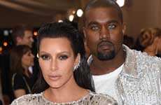 Kim Kardashian & Kanye West en el Met Gala 2016