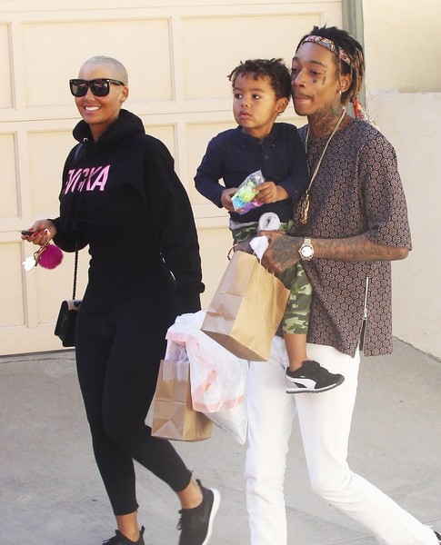 Amber Rose Wiz Khalifa Take Their son Sebastian