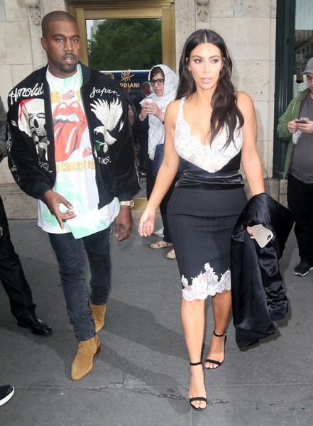 Kim Kardashian Kanye West Go out NYC