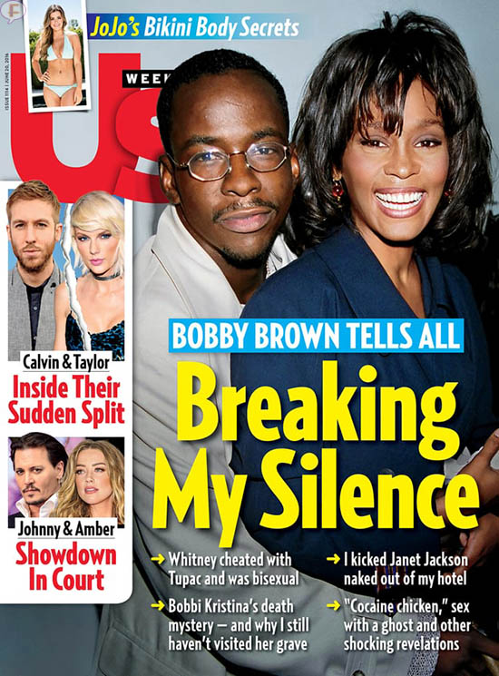 bobby brown whitney houston cover us mag