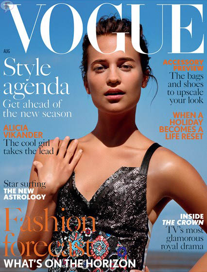 Alicia Vikander Aug16 cover vogue