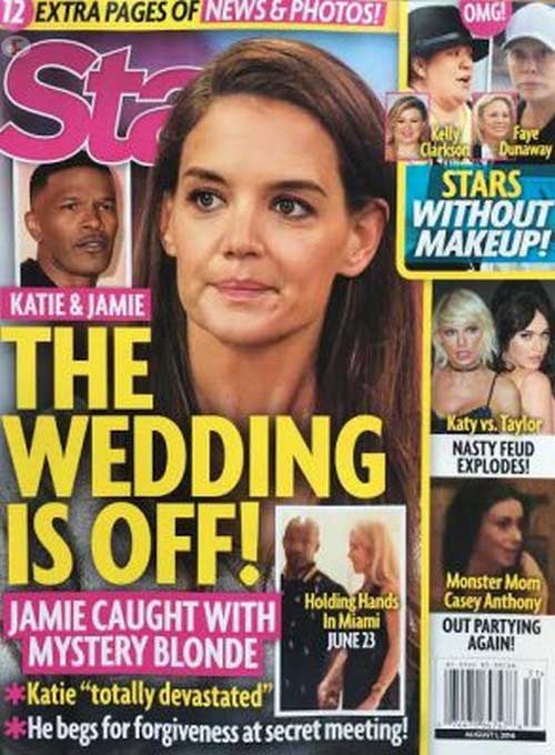 Katie Holmes Jamie Foxx wedding off star