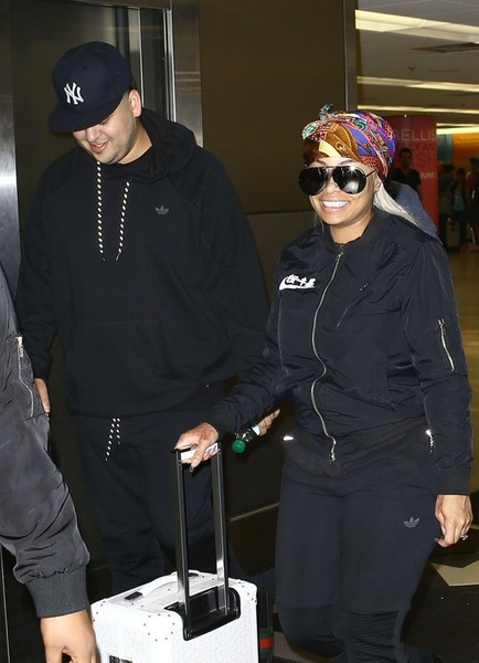 Rob Kardashian Blac Chyna Spotted airport