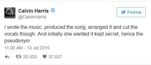 calvin harris tweet 2