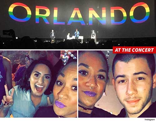 demi lovato nick jonas pulse nightclub staff sub concert instagram