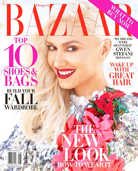 gwen stefani harpers bazaar cover