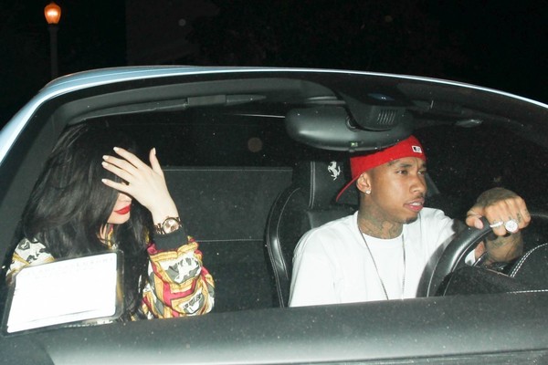 Kylie Jenner Tyga Seen Leaving OAK weho