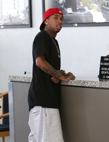 Tyga Visit Medical Building