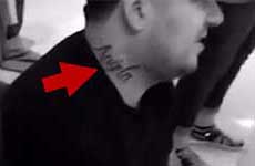 Rob Kardashian se tatuó el cuello. Nombre del baby?