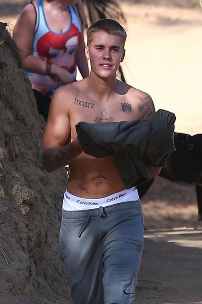 Bieber Hikes Runyon Canyon