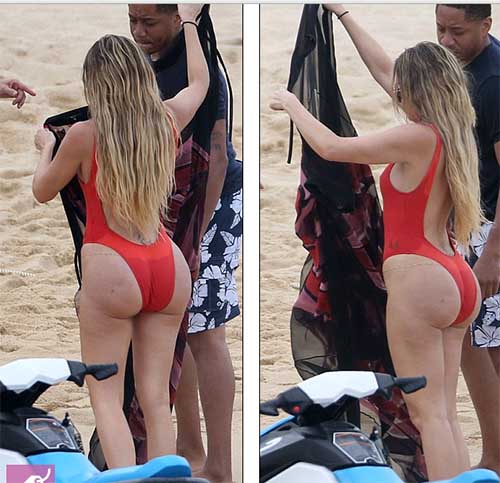 khloe k beach photos