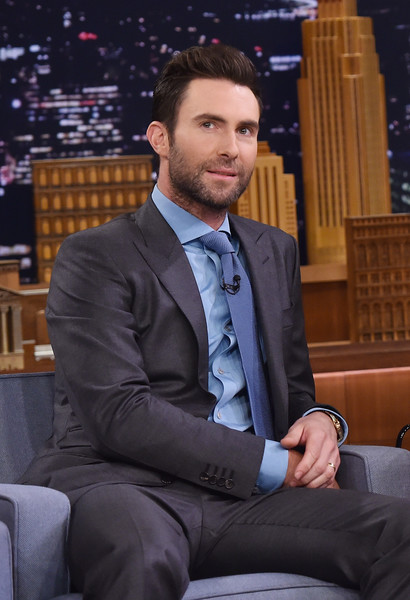 Adam Levine Visits Tonight Show