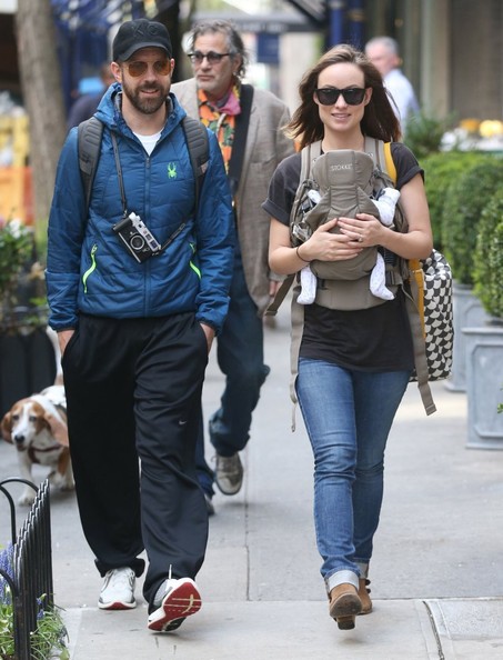 Olivia WIlde Jason Sudeikis Take Baby Otis