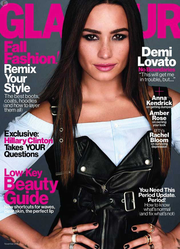 demi lovato glamour magazine