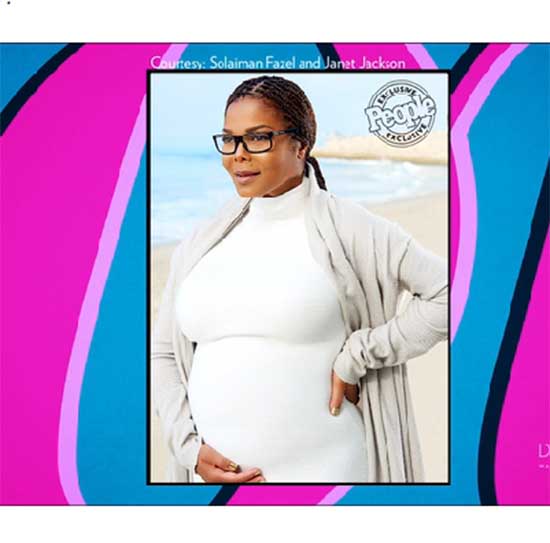 janet preggo babybump