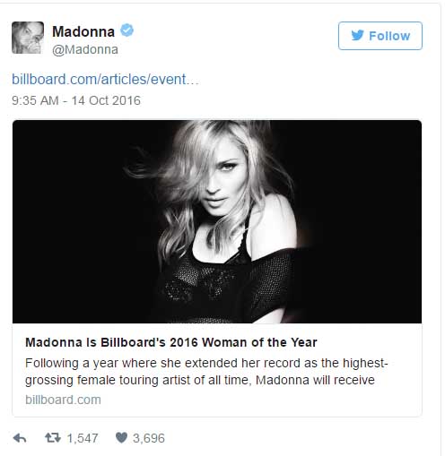 madonna tweet