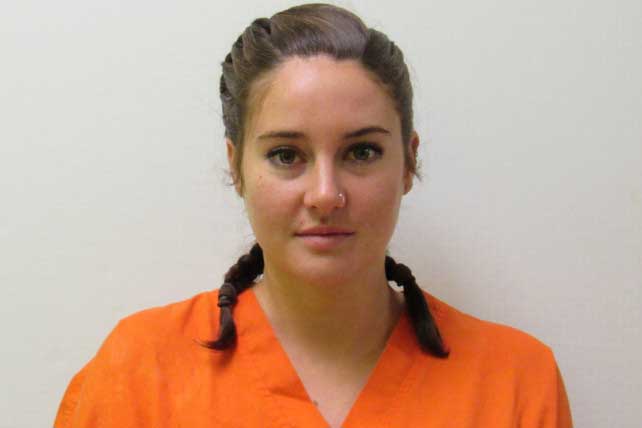 shailene woodley mugshot