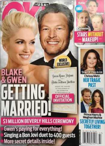 Gwen Stefani Wedding Invitation Fake Ok cover