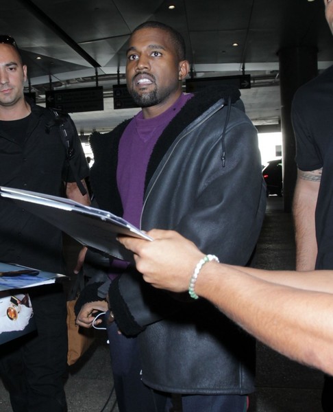 Kanye West Departing Flight LAX