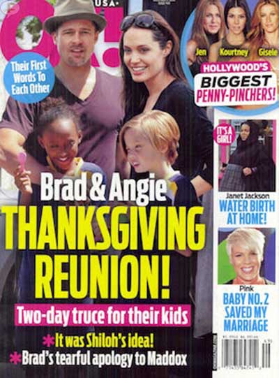 brad angie thanksgiving ok