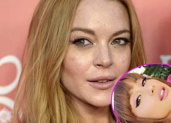 lindsay lohan ariana grande twitter