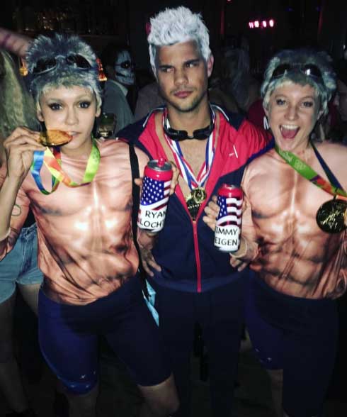 nina dobrev taylor lautner ryan lochte