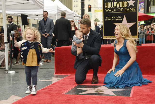 ryan reynolds honored with a star on the hollywood walk of fame